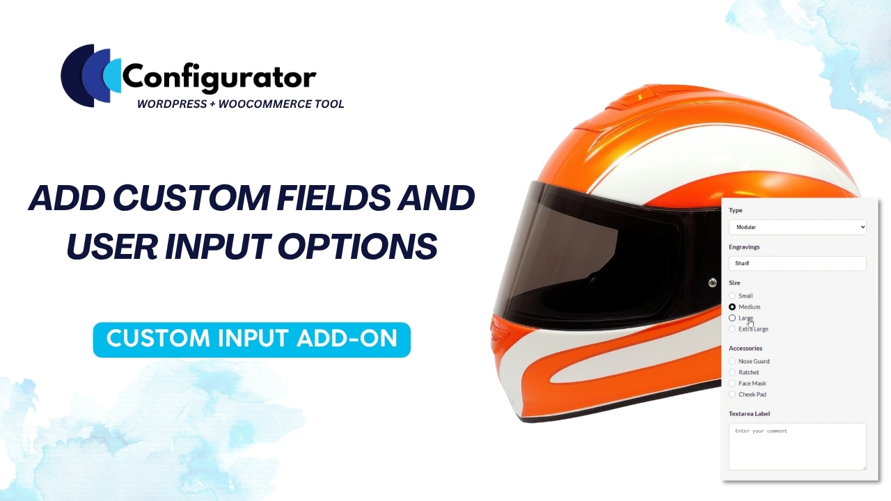 Custom Input Add-On for Personalized Product Fields